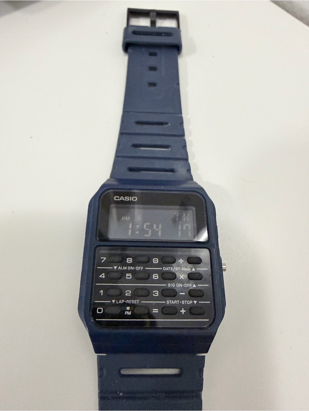 Casio Navy Blue Digital Calculator Watch